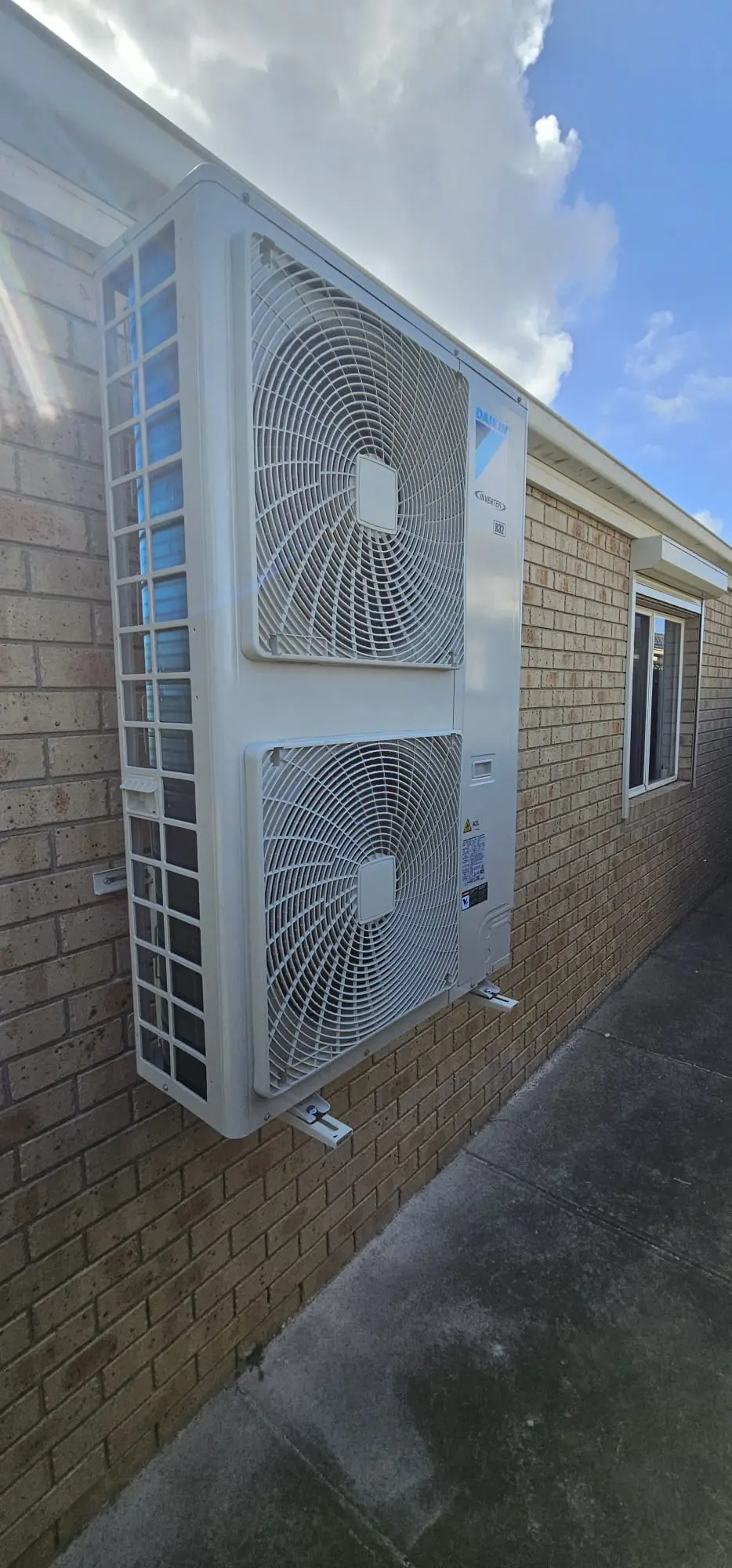 Completed air conditioning installation Melbourne